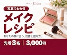 元化粧品会社トレーナーが図解メイクレシピを作ります 手持ちのコスメで、塗る位置と順番を図解に イメージ1