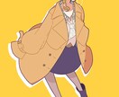 シンプルでかわいい人物のイラスト描きます アイコンやグッズなどに使えるポップな雰囲気のイラストです イメージ5