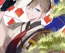 一枚絵イラストの制作承ります 低彩度の格好いいイラストお描きします イメージ7