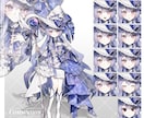 等身・SD立ち絵イラストを制作します Vtuber様、配信者様、OC制作など立ち絵が必要な方へ イメージ4