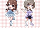等身が選べる！かわいいミニキャライラスト描きます 可愛いグッズ制作や商用利用可能です♪ イメージ9