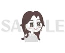 カフェオレ色の手描き女の子アイコン作成します 納品は即日〜OK！LINEやSNS、名刺に個性を出したい方に イメージ4