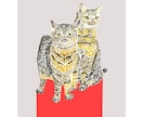 アートなペットイラストをクレヨンで描きます クレヨン画でデフォルメしたうちの子イラストをお手元に イメージ8