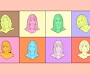 最短１日！おしゃれな似顔絵イラスト描きます お写真・顔画像を元に、似顔絵イラスト・アイコン描きます！ イメージ2