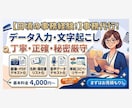 先着3名様ㅣデータ入力・Excel整理を代行します Excel整理や文字起こしなど、小さなお仕事でも大歓迎です！ イメージ1