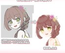目を引くキラキラとした女の子のアイコンを製作します キラキラとした宝石のようなかわいらしい女の子が得意です♪ イメージ3