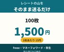 レシート・領収書100枚をCSV化します freee・マネーフォワード・弥生の取込用CSVで納品 イメージ1