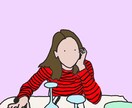 お気に入りの写真をイラストにします あなたの仕草や雰囲気をイラストにします イメージ1