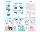 証明写真風のイラストお描きします 1:1サイズでアイコンに最適です！少ないやりとりで納品可能！ イメージ2