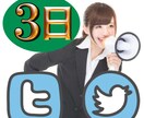 ツイッター独占宣伝です。強いアカウントを使って、あなたが宣伝したいサービスを３日独占宣伝します！ イメージ1