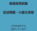 教員採用試験の記述・小論文の添削をします どの自治体の教員採用試験の問題でも対応しています！ イメージ1