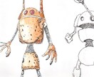 ロボットの絵を描きます 手描きの味わいあるロボット絵をお届け イメージ1