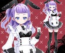 IRIAMデビュー応援いたします 立ち絵、一枚絵、デフォルメイラストの３点セット♪ イメージ7