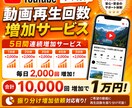 5日間YouTubeの再生回数2000回増やします 5日間連続増加サービス。検索アルゴリズムにも強い！ イメージ1