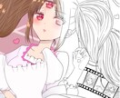 貴方の線画に着色させていただきます 線画は描けるけど色塗りが難しい！めんどくさい！という人に！ イメージ1