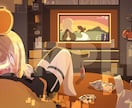 商業利用OK！背景メインのイラスト作成いたします 情緒あふれる背景×愛らしいキャラであなたの世界観を再現！ イメージ6