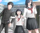 かわいい女の子イラスト描きます 小説の表紙、挿絵に！他にも何かあればご相談ください！ イメージ1