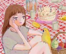 思い出の風景と大切な人を描きます 少し不思議で切ない雰囲気の絵を作成します イメージ4