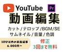 YouTube動画編集します 10分以内6,500円〜ショート動画も受付中！実績多数あり！ イメージ1