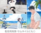 SNS・配信活動を彩る美人イラストを制作します アイコン・サムネ・配信背景など幅広く対応可能です イメージ6