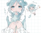 お試し★1000円★でバストアップまで描きます ゆるふわ雰囲気のイラストが得意です♪ イメージ1