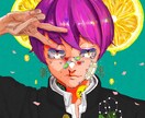 商用利用可のアイコン、配信用イラストを制作します 厚塗り風の商用利用可能なイラストを最短2週間で納品致します！ イメージ2