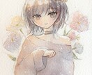 アナログの透明水彩を使ったSNSアイコンを描きます 淡く儚い雰囲気から濃く深い世界観まで水彩で表現します。 イメージ8