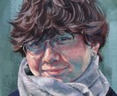 お写真を元に、色彩豊かな人物画・ペット画を描きます お好きな色味でお描きします。青を基調としたものが得意です♪ イメージ4