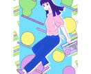 ポップで可愛いSNSアイコン、ヘッダー描きます Twitter、インスタ、YouTubeなどSNSアイコンに イメージ2