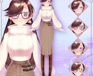 Live2Dキャラデザ〜モデリングまで制作します 高可動で破綻なし！可愛い姿でVTuberデビューしませんか？ イメージ3