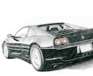 車（オートバイ）のイラストを精密な線画で描きます デジタルの時代でも手描きの味わいは格別なものです イメージ7