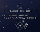 限定！ホロスコープを用いて人生の傾向を読み解きます ヒントは星の中にある。過去・現在・未来を統計学で導き出す。 イメージ3