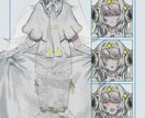 TRPGで使える立ち絵制作やキャラデザを行います 表情3種・参考画像のような簡易的なディスプレイ付き イメージ5