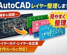 AutoCADレイヤー整理・レイヤー分け対応します ごちゃごちゃしたCAD図面を見やすく整理します！ イメージ1