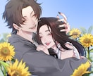 再開☆メイクが可愛いイラスト描きます おしゃれで大人可愛いメイク、まつ毛が特徴のイラストです。 イメージ2