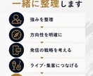 音楽活動の「次の一手」を一緒に設計します 強み・方向性・SNS・ライブ・集客を一緒に整理します イメージ3