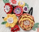 1stbirth dayに花を添えます 着物生地を使った、和洋どちらにも対応したアクセサリーです イメージ2