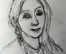 写真から似顔絵を描きます 水彩画、お好きな筆文字も入れられます。 イメージ6