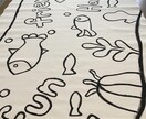 イベントのための大きな塗り絵を制作します 紙・布・壁の大きい塗り絵に色を塗って、みんなでアートしよう！ イメージ5