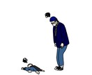 写真をいただき、作例のようなイラストを描きます ご家族やおもいがけないひとときの思い出をイラストに。 イメージ5