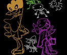 私の世界観でキャラクター制作します 頂いたイメージから3つシンプルなキャラクターを制作します。 イメージ2