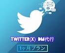 Twitter DM代行  1ヶ月DM送信します あなたの代わりに毎日コツコツDM送信します！ イメージ1