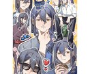 キャラ詰め合わせイラストを描きます 一次創作キャラクターを詰め合わせたイラストを制作します イメージ4