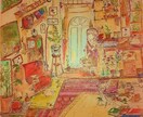 ごちゃごちゃした世界観の可愛い絵を描きます (スマホの背景･アイコンなどの用途に!) イメージ2