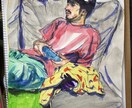 東京藝大出身者が挿絵を描きます 挿絵に使う人物や植物などのスケッチをします イメージ1