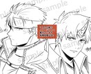 男性キャラアイコン/活動絵描かせていただきます ご希望に沿った絵を描かせていただきます イメージ6