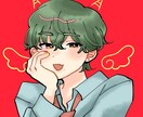 シンプルでキャッチーなイラストを描きます SNSアイコンに使える人物、動物、物などのイラストを描きます イメージ1