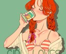 アニメ塗り・レトロポップな挿絵、イラスト描きます あらゆるスタイルであなただけのオリジナル絵を！ イメージ1