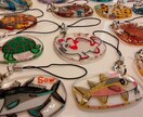世界に一つだけのキーホルダーを作ります お魚さんとお名前お入れします！とっても可愛いイラスト♪ イメージ2