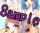 かわいいアイコンイラスト制作します かわいい女の子が得意です。塗り込み料金頂きません！ イメージ2